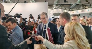 Alaksandar Vučić - Poseta štandu TOV na Sajmu turizma (2)