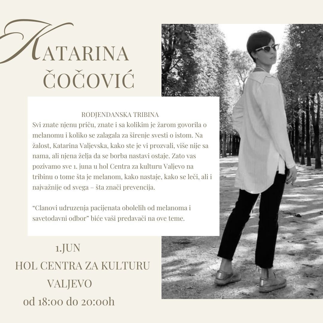 Tribina o melanomu - Katarina Čočović