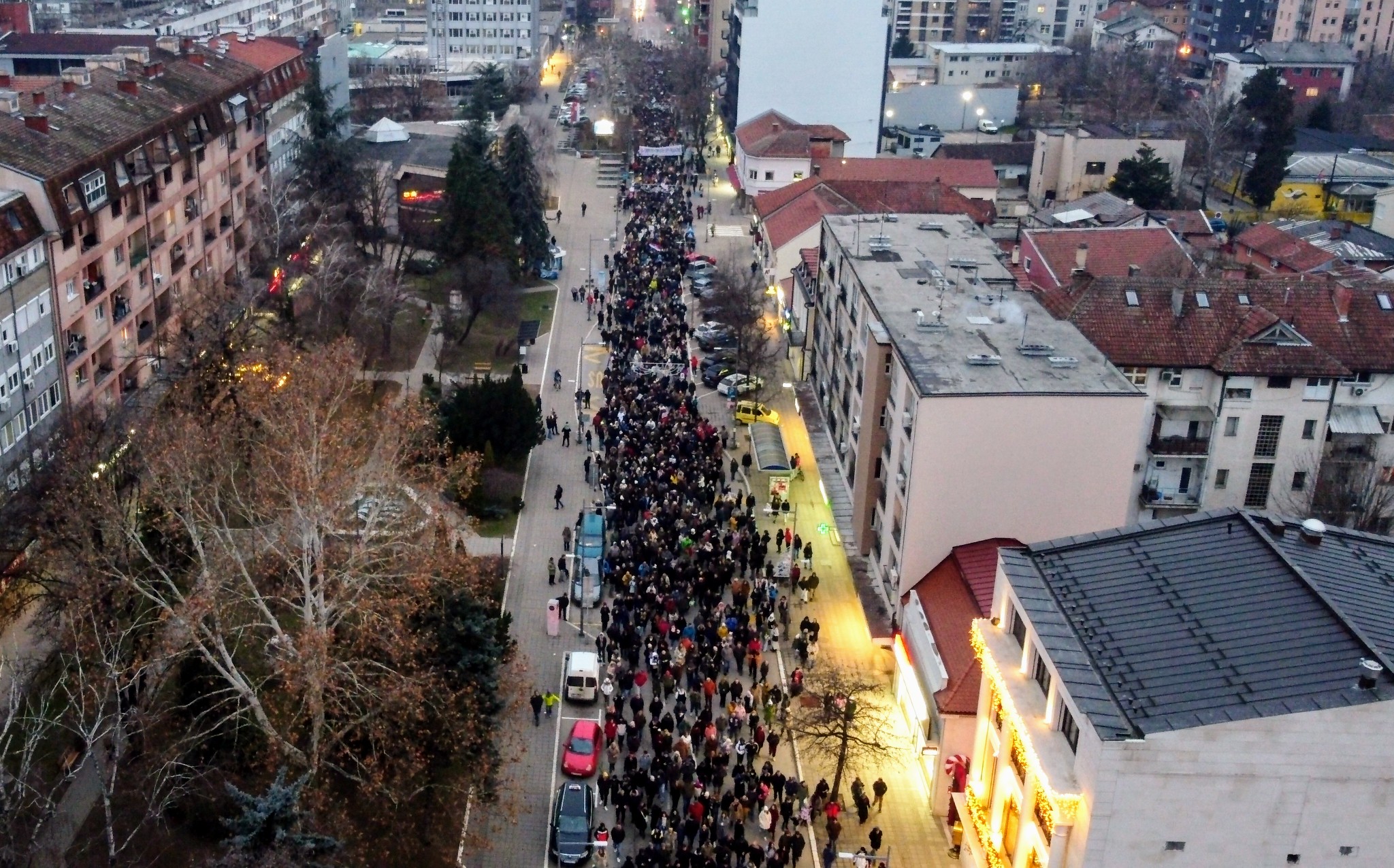 Sa protesta u Valjevu / Foto: Valjevska posla 